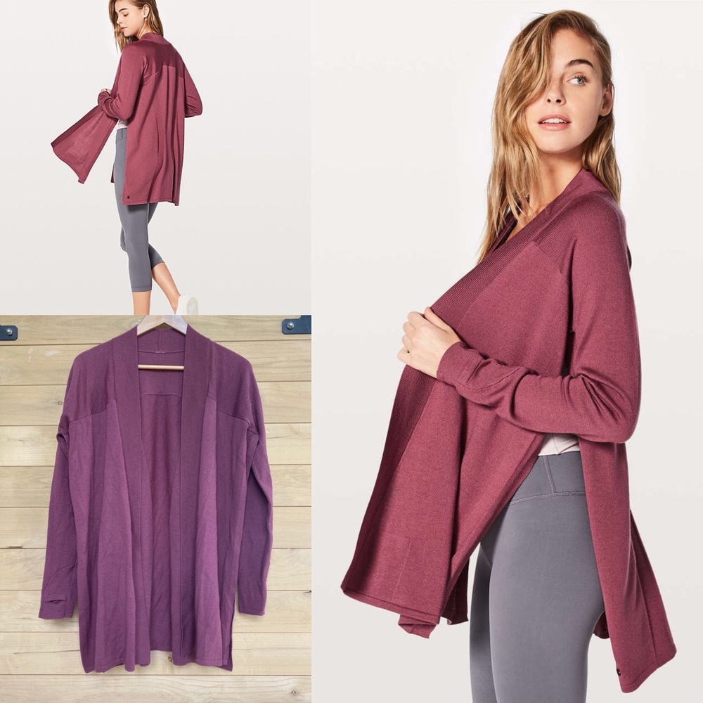lululemon Blissful Zen Sweater - So Merlot